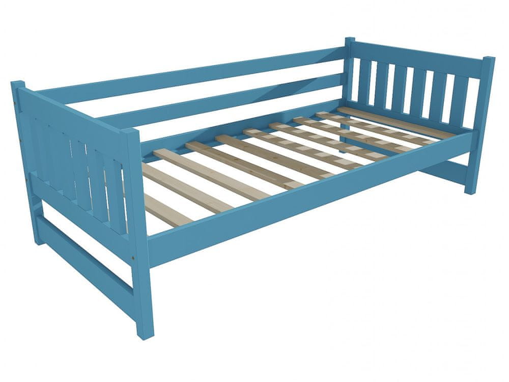 eoshop Detská posteľ DP 024 (Rozmer: 90 x 180 cm, Farba dreva: farba modrá)